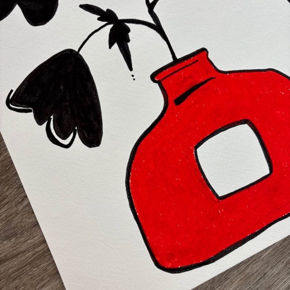 Original illustration - pen and oil pastel - Picture 2 of 2